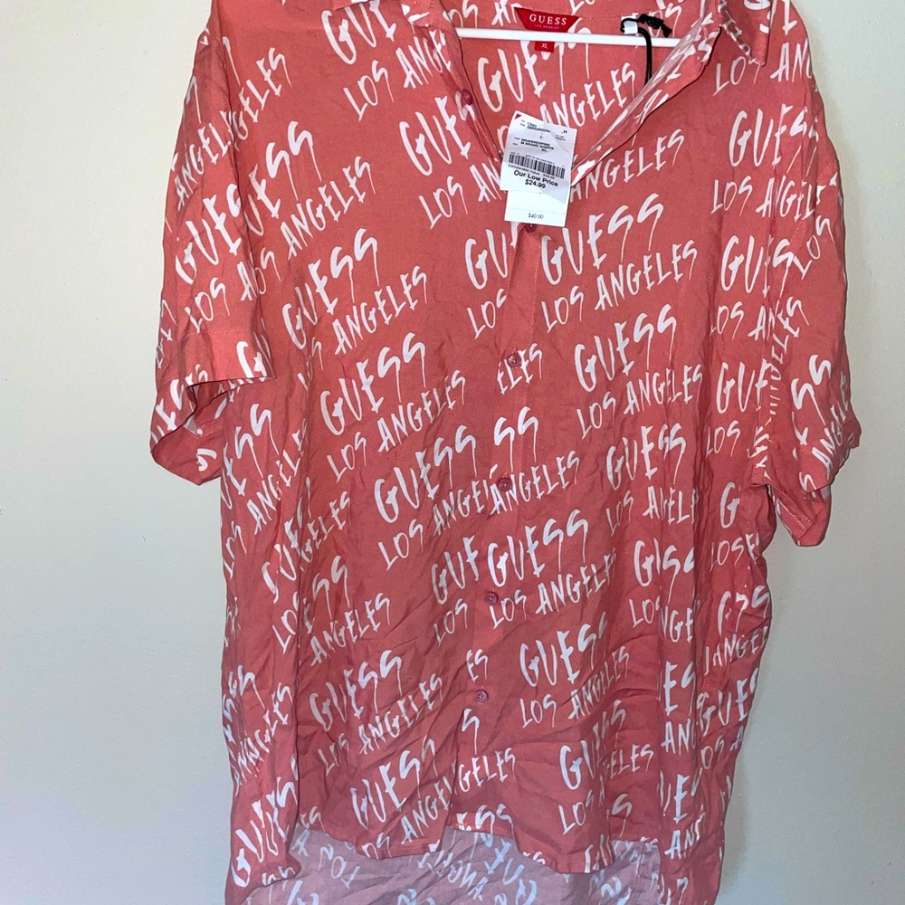 Guess shirt button down